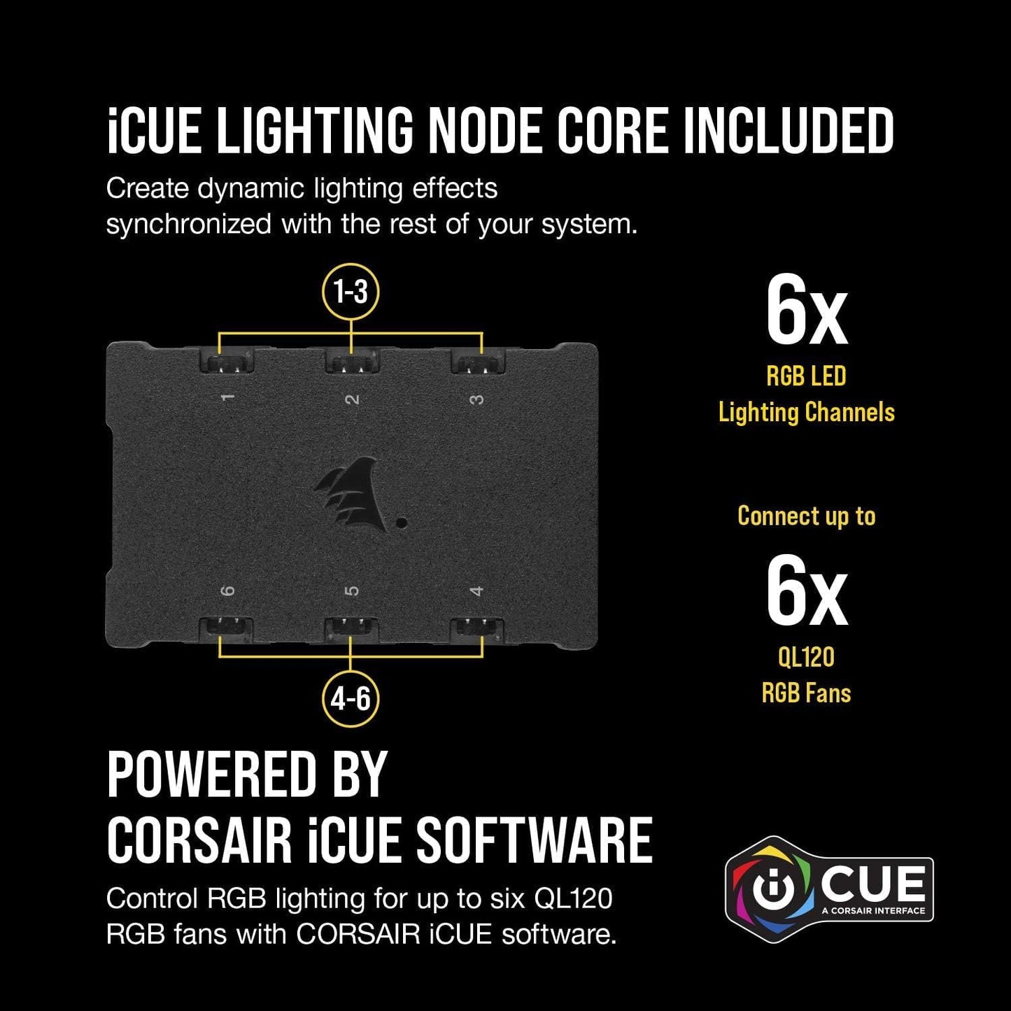 CORSAIR iCUE QL120 RGB, 120 mm RGB LED PWM Fans