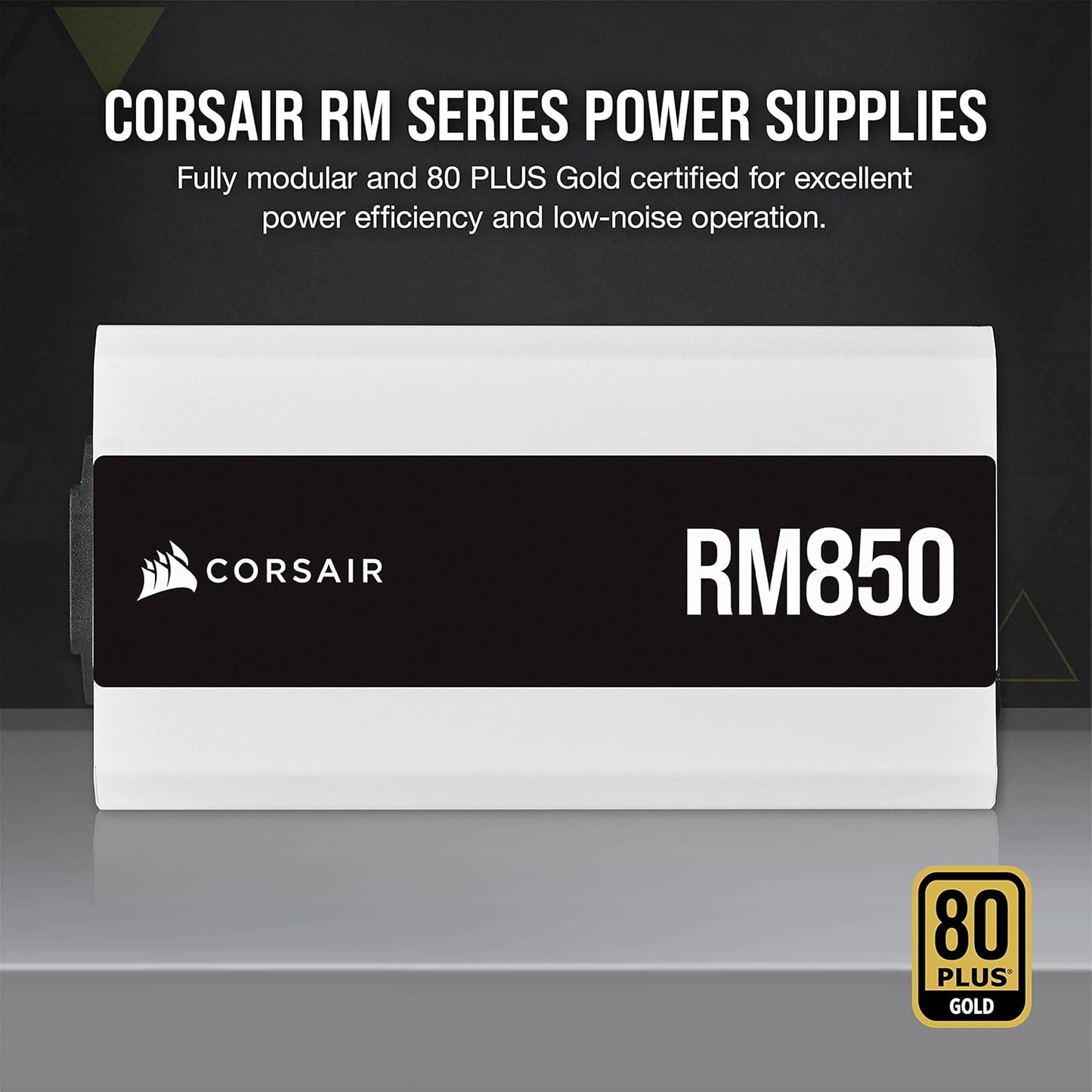 Corsair RM850 2021 850W 80 Plus Gold Fully Modular ATX Power Supply - White